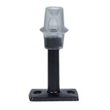 Badem10 8 cm Mat Siyah Metal Silikonlu Kapı Stoperi