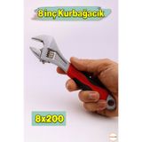 Badem10 8 İnç 200 Mm 20 Cm Kurbağacık Mengene Metal Sabitleme İngiliz Anahtarı Kurbacık