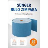 Badem10 80 Kum Ahşap Sünger Zımpara Kağıdı (5 Metre) Mutfak Banyo Dekorasyon Bant Kağıt Süngerli Zımpara