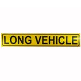 Badem10 9x50 cm Long Vehichle Yazısı Reflektörlü Fosforlu Şerit Bant