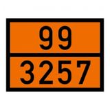 Badem10 ADR 99/3257 Yüksek Sıcaklıkta Sıvı Uyarı Levhası Alüminyum 40 x 30 cm