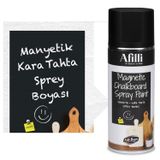 Badem10 Afilli Sprey Kara Tahta Boyası 400 ml Manyetik Sprey Boya