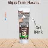 Badem10 Ahşap Parke Tamir Macunu Gri Mobilya Masa Dolgu Çatlak Çizik Giderici 125 ml Kullanım Hazır