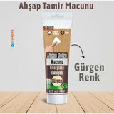 Badem10 Ahşap Parke Tamir Macunu Gürgen Renk Mobilya Masa Dolgu Çatlak Çizik Giderici 125 ml Kullanım Hazır