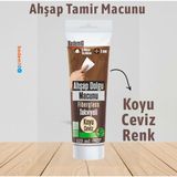 Badem10 Ahşap Parke Tamir Macunu Koyu Ceviz Mobilya Masa Dolgu Çatlak Çizik Giderici 125 ml Kullanıma Hazır
