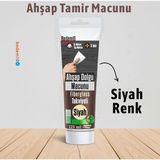 Badem10 Ahşap Parke Tamir Macunu Siyah Renk Mobilya Masa Dolgu Çatlak Çizik Giderici 125 ml Kullanıma Hazır