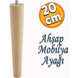 Badem10 Ahşap Sehpa Masa Puf Tabure Tv Ünitesi Ayağı Ayakları M8 Civatalı 20 cm