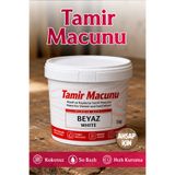 Badem10 Ahşap Tamir Dolgusu Macunu (1 KG) Parke Çizik Giderici Masif Kaplama Beyaz Boşluk Doldurucu Onarım