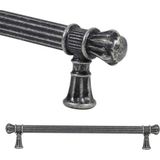 Badem10 Akbatı Antik Gümüş Rustik Metal 224 mm Çekmece Dolap Kapak Kulbu