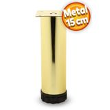 Badem10 Akça Ayarlanabilir Metal 15 Cm Gold Mobilya Kanepe Koltuk Baza Yükseltici Destek Ayağı Ayakları
