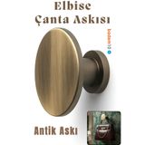 Badem10 Alex 70 mm Antik Askı Portmanto Vestiyer Banyo Mutfak Askısı Askılık Duvar Vidalı Çanta Elbise Asma