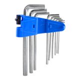 Badem10 Allen Alyan Krom Anahtar Uzun 9'lu Set Altıgen Vida Sıkma Sökme Metal 1.5 2 2.5 3 4 5 6 8 10 mm