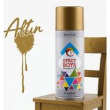 Badem10 Altın Yaldız Sprey Boya 400 ml Metal Ahşap Beton Yüzeylere Uygun Hobi Dekoratif Amaçlı Sprey Boya - Turuncu