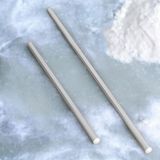 Badem10 Alüminyum Metal Oklava 2'li Set 99-74 cm Börek Hamur Yufka Açma Silindir Yuvarlak Uzun Kısa Mutfak