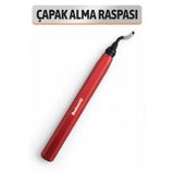 Badem10 Alüminyum Saplı Çapak Alma Raspası Profesyonel Metal Temizleme Törpü El Aleti Dayanıklı Kullanım