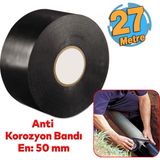 Badem10 Antikorozyon Bandı 170 Mikron Metal Boru Pas Önleme İzolasyon Sarma Bant 50 mm x 27.5 Metre 1 Adet