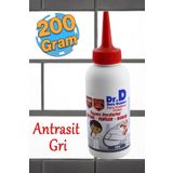 Badem10 Antrasit Gri Renk Derz Dolgu Fayans Seramik Mermer Yer Duvar için Tamir Derz Yenileme Dolgusu 200 Gr