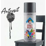 Badem10 Antresit Gri Sprey Boya 400 ml Metal Ahşap Beton Yüzeylere Uygun Hobi Dekoratif Amaçlı Sprey Boya - Koyu Gri