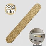 Badem10 Anzer Çizgili 224 mm Altın Dolap Çekmece Kulp Metal Uzun Kulp Gardırop Mutfak Banyo Için Şık Tasarım