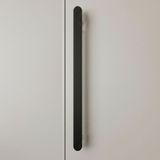 Badem10 Anzer Çizgili Mat Siyah Çekmece Kulp 1184 mm Modern Uzun Dolap Kulpu Mutfak Banyo Mobilya - Metal