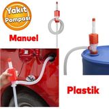 Badem10 Araba Araç Otomobil Benzin Mazot Su Pompası Yakıt Transfer İkmal Aktarma Plastik Pompa Vak Vak