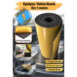 Badem10 Araç İçi Ses ve Isı Yalıtım Bandı 100 cm En 5 mm Kalınlık 1 Metre Uzunluk Yapışkanlı Kauçuk Sünger