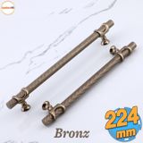 Badem10 Arsin Bronz Metal Kulp 224 mm - 22.4 cm Mobilya Çekmece Mutfak Dolabı Dolap Kulpları Kulpu Kulpları