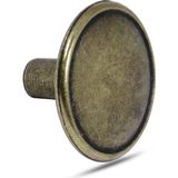 Badem10 Art Düğme Metal Antik Sarı Daire Çekmece Dolap Kapak Kulbu