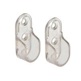 Badem10 Askı Flanşı Oval Dolap Elbise Askı Asma Aparatı Aparat 45 mm (2 ADET)