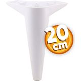 Badem10 Aspen 20 Cm Beyaz Mobilya Ayakları Koltuk Konsol Yükseltici Modern Tasarım Dayanıklı