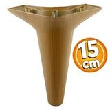 Badem10 Aspen Ahşap Desenli Koyu Ceviz Renk 15 cm Mobilya Kanepe Sehpa TV Ünitesi Baza Koltuk Ayağı