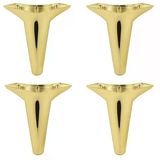 Badem10 Aspen Gold Altın Renk 15 cm 4 Adet Mobilya Kanepe Sehpa TV Ünitesi Baza Koltuk Ayağı
