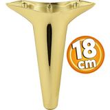 Badem10 Aspen Gold Altın Renk 18 cm Plastik Mobilya Kanepe Sehpa Tv Ünitesi Baza Koltuk Ayağı