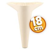 Badem10 Aspen Lüks 18 cm Krem Baza Mobilya Kanepe Sehpa TV Ünitesi Koltuk Ayağı