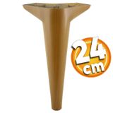 Badem10 Aspen Lüks 24 cm Kahverengi Ahşap Desenli Baza Mobilya Kanepe Sehpa TV Ünitesi Koltuk Ayağı