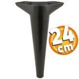 Badem10 Aspen Lüks 24 cm Siyah Baza Mobilya Kanepe Sehpa TV Ünitesi Koltuk Ayağı