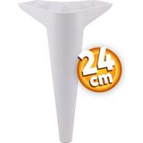 Badem10 Aspen Lüks Mobilya 24 cm Beyaz Plastik Kanepe Koltuk Konsol Yükseltici Ayak