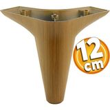 Badem10 Aspen Lüks Mobilya Kanepe Koltuk Tv Ünitesi Baza Yükseltici Ayağı Ayakları 12 Cm Ahşap Desenli Ayak