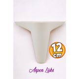 Badem10 Aspen Lüks Mobilya Kanepe Koltuk Tv Ünitesi Baza Yükseltici Ayağı Ayakları 12 Cm Krem Ayak