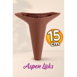 Badem10 Aspen Lüks Mobilya Kanepe Koltuk Tv Ünitesi Baza Yükseltici Ayağı Ayakları 15 Cm Ahşap Desenli Ayak