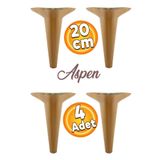Badem10 Aspen Lüks Mobilya Kanepe Koltuk Tv Ünitesi Konsol Ayağı Ayakları 20 Cm Koyu Ceviz (4 ADET)