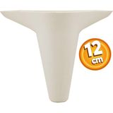 Badem10 Aspen Lüks Mobilya Kanepe Sehpa Puf Koltuk Ayağı 12 cm Krem Baza Ayak (4 ADET)