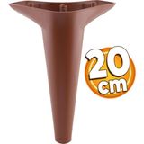 Badem10 Aspen Mobilya 20 cm Kahverengi Baza Ayak Kanepe Puf Sehpa TV Ünitesi Çekyat Koltuk Ayağı