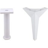 Badem10 Aspen Mobilya Ayağı 12'li Set Robot Süpürge Için Koltuk Kanepe Destek 18 cm Beyaz Baza Ayak