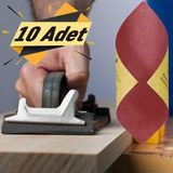 Badem10 Atlas Yumuşak Kağıt Sulu Kuru 23x28 cm 10 Adet 1200 Kum Su Zımparası