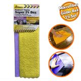 Badem10 Automix Araba Araç Otomobil Oto Cam Yıkama Güderi Yüzey Mikrofiber 2'li Bez Seti 30x40