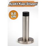 Badem10 Ayaklı Vidalı Kapı Stoperi 9,5 cm Metal Gövde Kapı Çarpmasını Önleyen Sessiz Darbe Önleyici