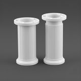 Badem10 Ayarlanabilir 1 Adet 12 cm Beyaz Plastik Ayak Dolap Mobilya Tezgah Yükseltici Yükseltme Ayağı - 12cm