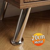 Badem10 Ayarlanabilir Tablalı (4 Adet) Dereceli 20 cm Krom Metal Baza Tv Ünitesi Koltuk Mobilya Ayağı - 645656y74534