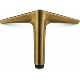 Badem10 Aydos 1 Adet 12 cm Mat Antik Sarı Metal Mobilya Ayağı Koltuk Sehpa Dolap Ayağı Dayanıklı Şık Tasarım